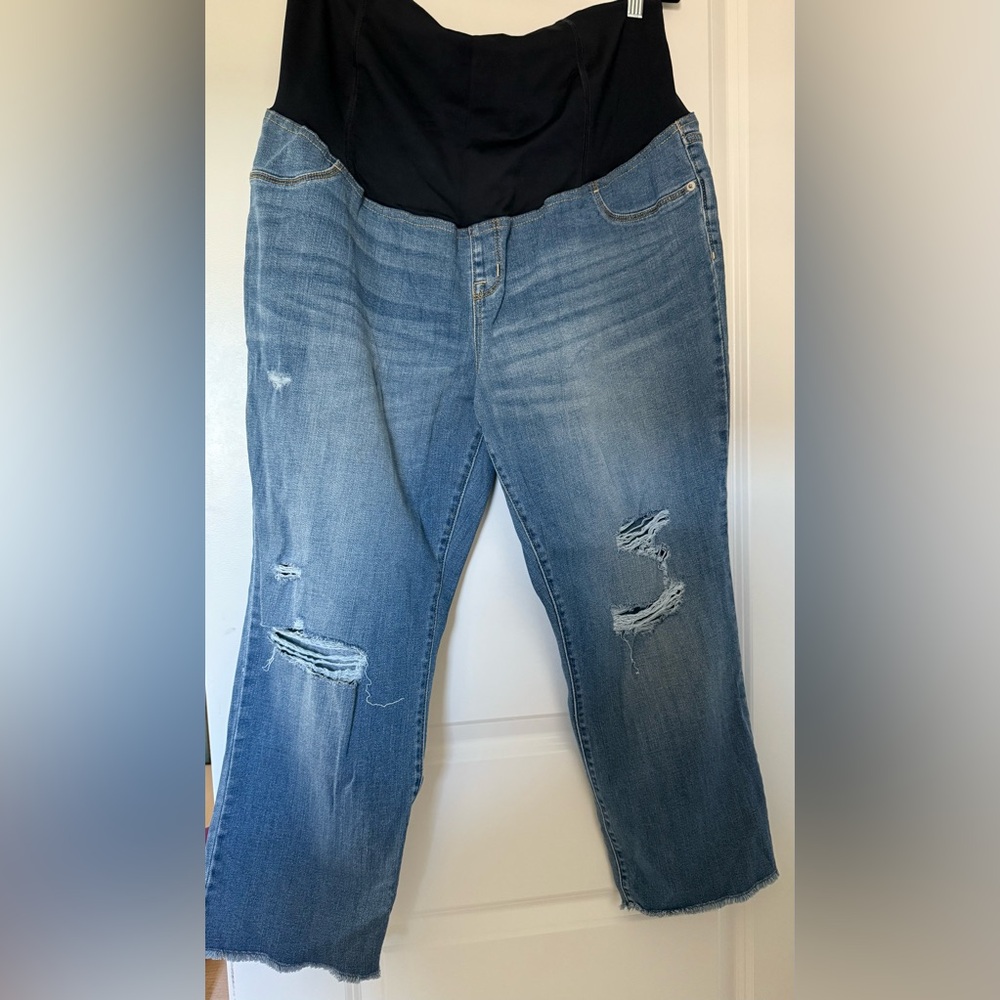 Isabel Maternity by Ingrid & Isabel Blue Boyfriend Jeans